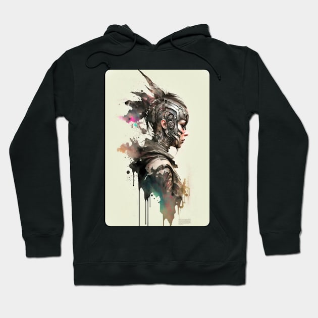Steampunk Water Colour Woman - V1.01 Hoodie by SMCLN